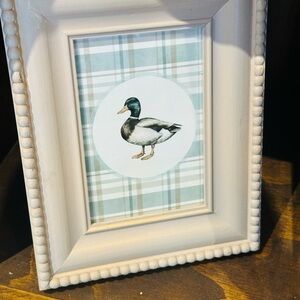 Decorative Duck Print in Cream Frame